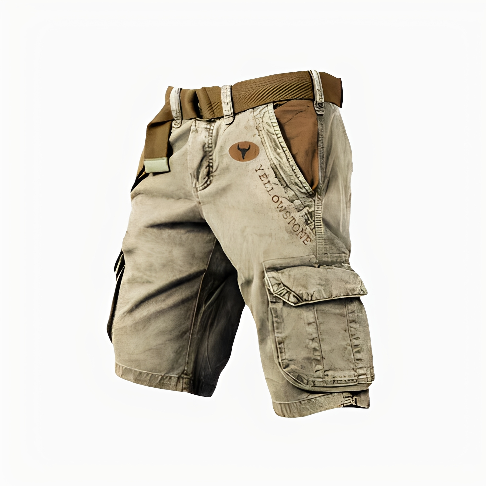MEELANO Hommes | Cargoshorts til mænd – Ergonomisk Design, Maksimal Komfort & Funktionelle Detaljer khaki