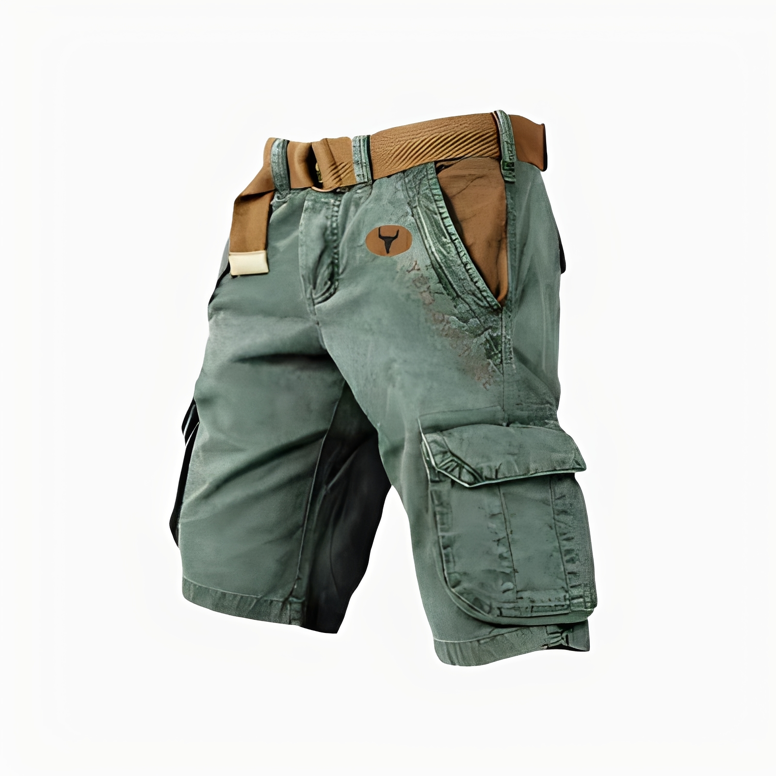MEELANO Hommes | Cargoshorts til mænd – Ergonomisk Design, Maksimal Komfort & Funktionelle Detaljer grøn