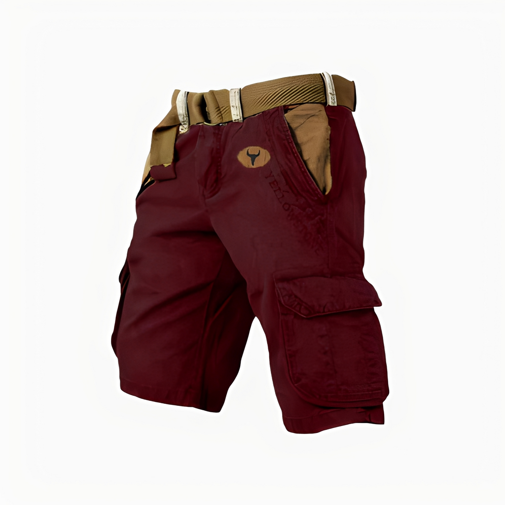 MEELANO Hommes | Cargoshorts til mænd – Ergonomisk Design, Maksimal Komfort & Funktionelle Detaljer rød