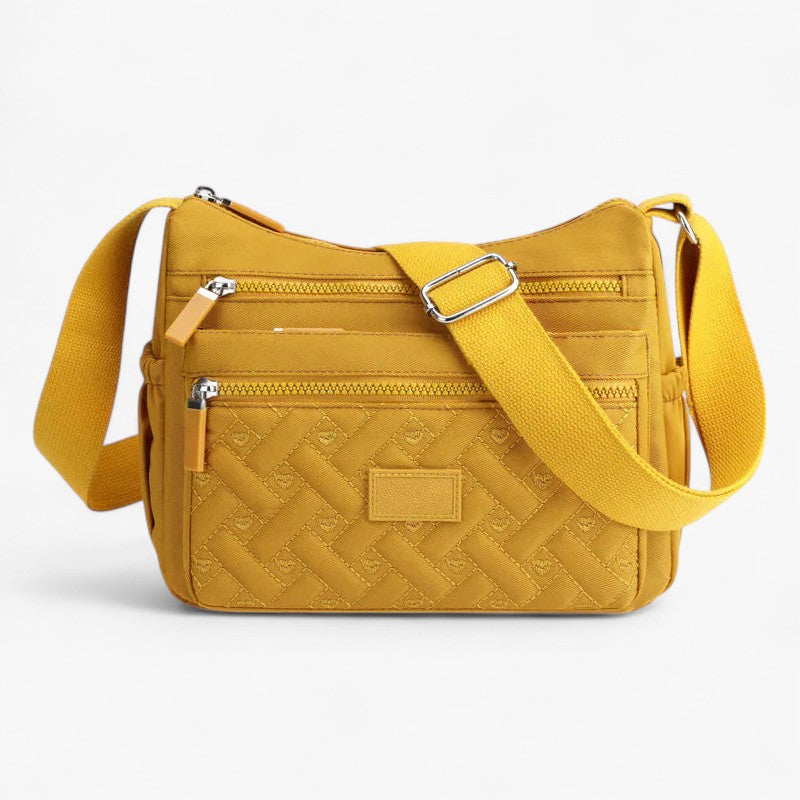 MEELANO Dame Skuldertaske – Klassisk Design & Elegant Læderlook Gul