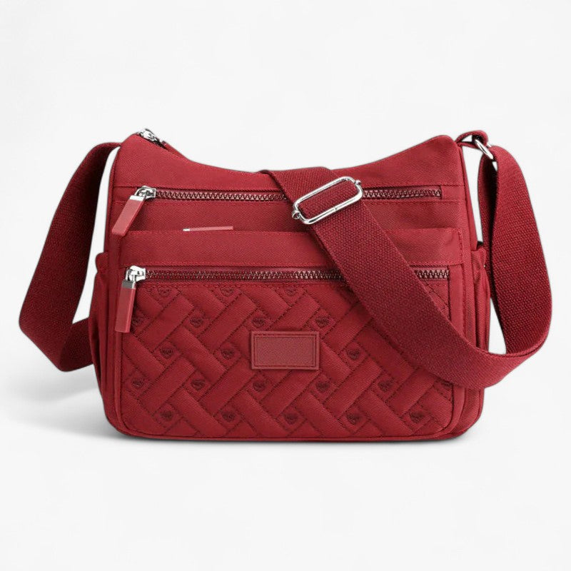MEELANO Dame Skuldertaske – Klassisk Design & Elegant Læderlook Rød