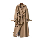 MEELANO Klassisk Trenchcoat til Kvinder – Tidløst Design & Elegant Pasform Beige