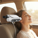 Køleventilator til bilsæder – 3-hastigheds USB-nakkestøtteventilator, genopladelig dobbelthovedluftventilator til for- og bagsæder i biler 2