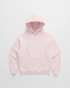 MEELANO Hættetrøje Komfortabel Minimalistisk Med Syninger Langs Hætten Hættetrøje Pink