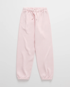 MEELANO Hættetrøje Komfortabel Minimalistisk Med Syninger Langs Hætten Joggingbukser Pink