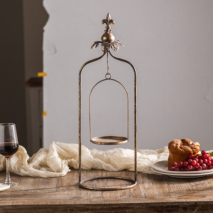 MEELANO Kreativ vintage metal lysestage ornament