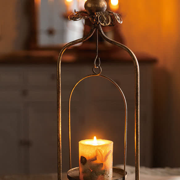MEELANO Kreativ vintage metal lysestage ornament