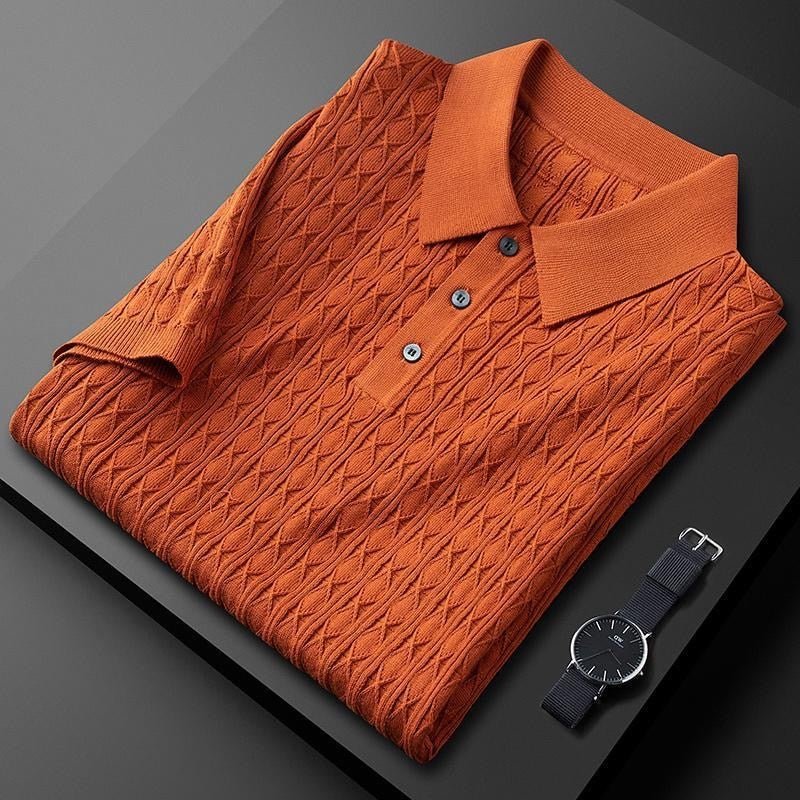 MEELANO Hommes | Herre Poloshirt – Premium Bomuld & Moderne Pasform orange