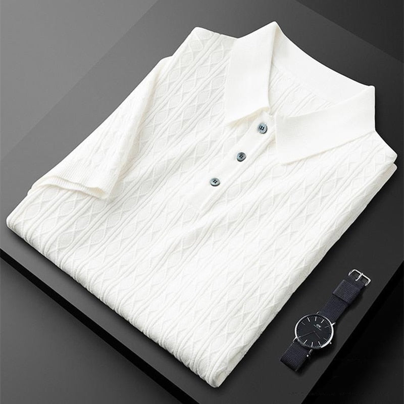 MEELANO Hommes | Herre Poloshirt – Premium Bomuld & Moderne Pasform hvid
