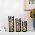 MEELANO Lysestage I Jern Bæredygtig Moderne Design Til Romantisk Middag Og Bryllup L