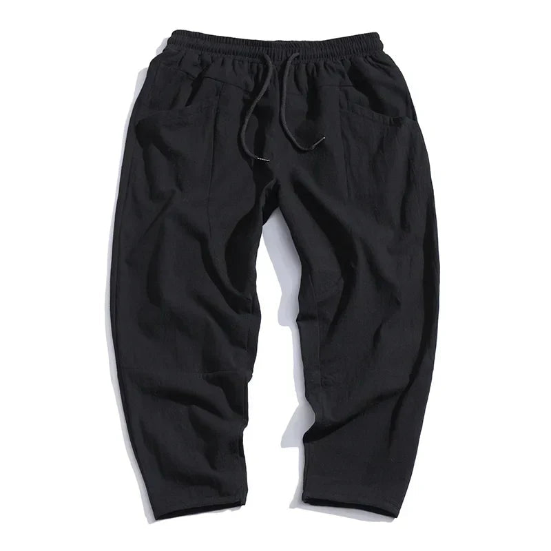 MEELANO Kyoto Linen Cropped Pants – Sommerens Must-Have i Hørblanding
