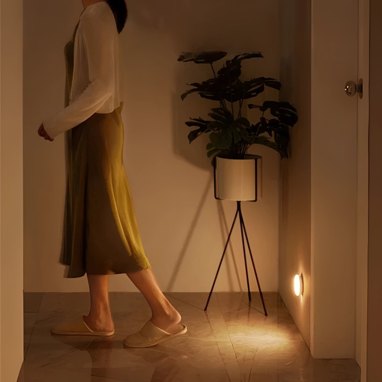 MEELANO LED-bevægelsessensorlampe – Trådløs, Genopladelig & Energieffektiv