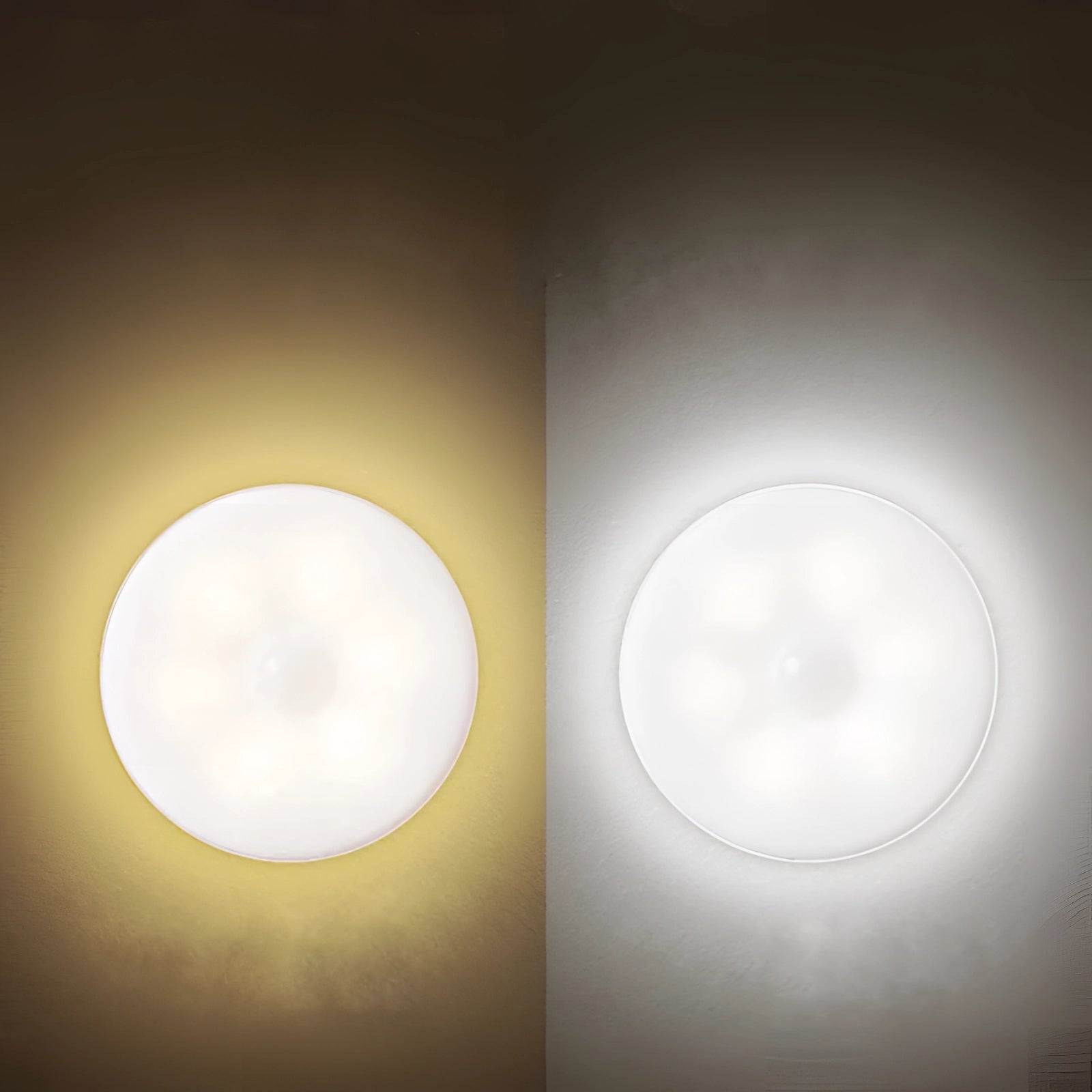 MEELANO LED-bevægelsessensorlampe – Trådløs, Genopladelig & Energieffektiv