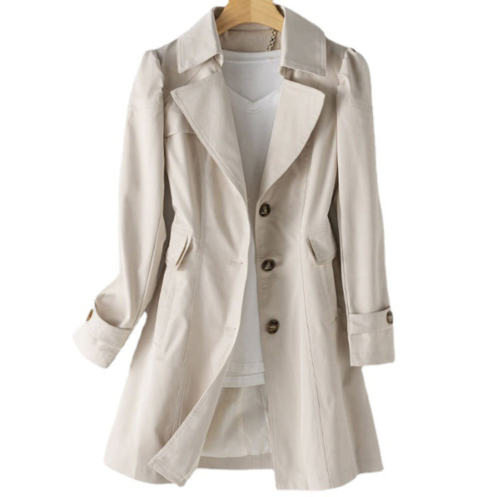 MEELANO Klassisk Trenchcoat til Kvinder - Elegant og tidløs Beige