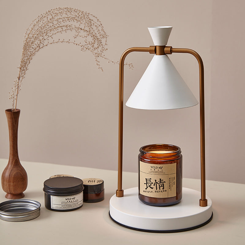 MEELANO Elegant Leura lysvarmerlampe – sikker og stilfuld aromaterapi uden sod og røg