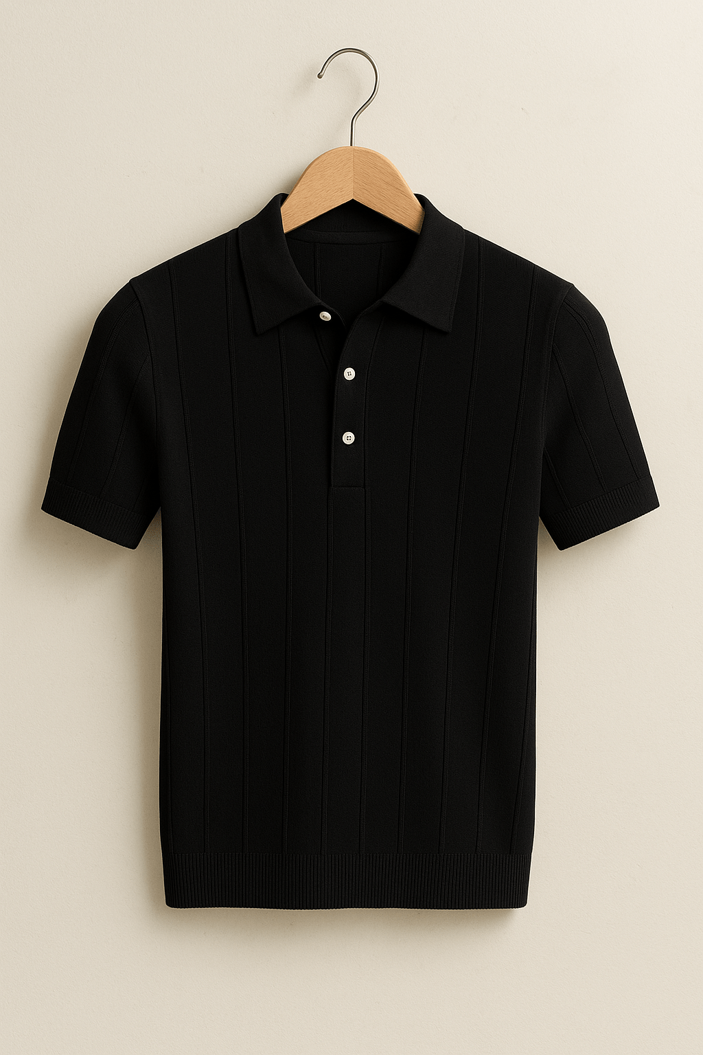 MEELANO Mechi | Herre Strikket Poloshirt – Korte Ærmer & Blød Strikkvalitet