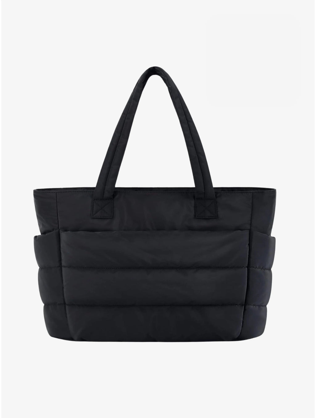 MEELANO Rogue | Dame Tote-taske – Quiltet Paneldesign, Praktiske Sidelommer & Polstret Luksus sort