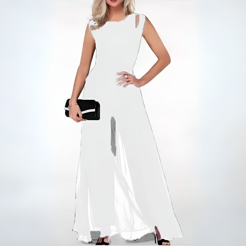 MEELANO Zahara | Trendy damejumpsuit hvid