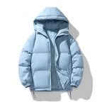 MEELANO Quiltet Dynejakke Vinterjakke Herre – Varm Puffer Jakke med Hætte & Lynlås, 9 Farver, S–4XL – Ranches