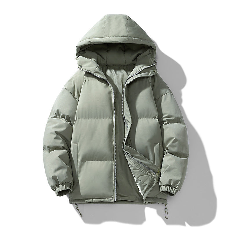 MEELANO Quiltet Dynejakke Vinterjakke Herre – Varm Puffer Jakke med Hætte & Lynlås, 9 Farver, S–4XL – Ranches Grøn