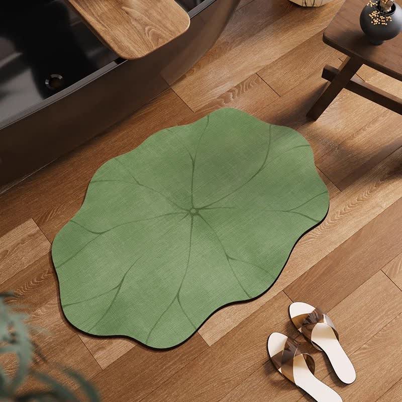 MEELANO Lotusblad Diatom Mud Skridsikker Bademåtte