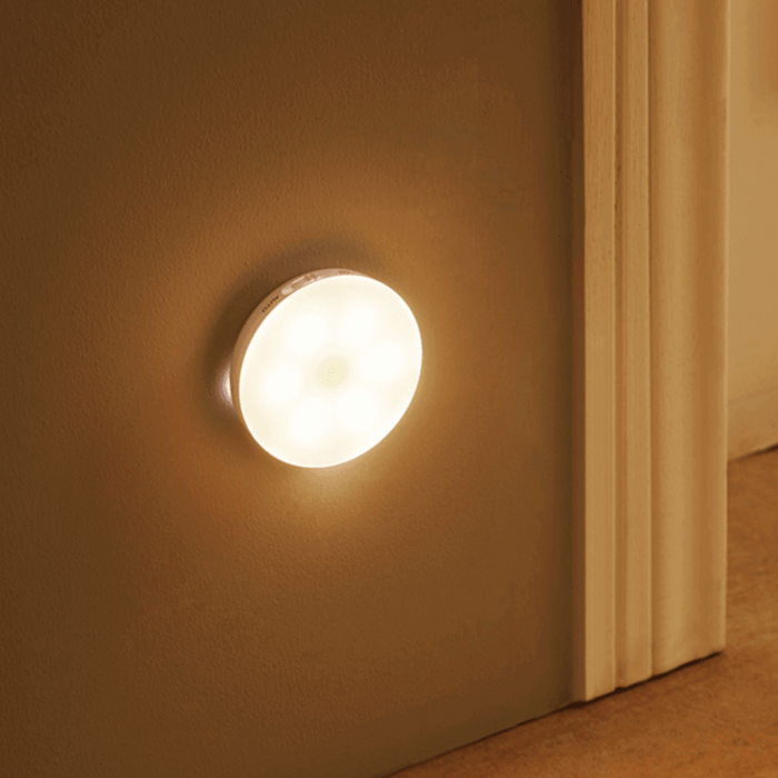 MEELANO Lampe med Bevægelsessensor – Trådløs LED Skabslampe til Skab, Gang & Trappe, Batteri eller USB, Varm/Kold Hvid – MoveLight