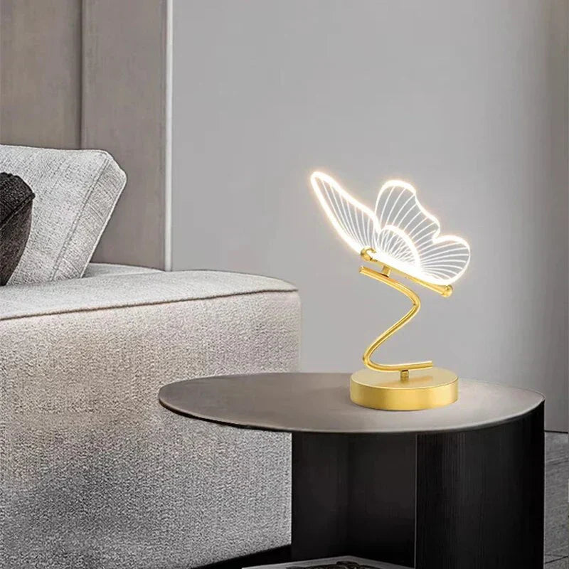 MEELANO LED Bordlampe Med Moderne Stil Til Stuen Og Skrivebord Som Stemningsbelysning Og Natlys Til Soveværelse