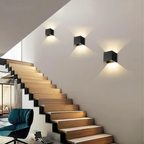 MEELANO LumiFix MotionSense – LED Væglampe med Bevægelsessensor til Indendørs & Udendørs Brug