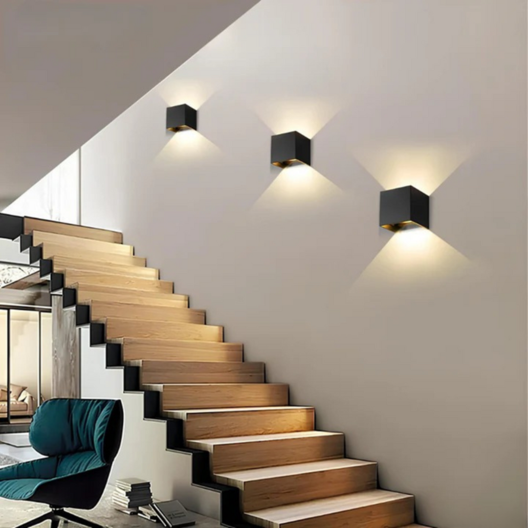 MEELANO LumiFix MotionSense – LED Væglampe med Bevægelsessensor til Indendørs & Udendørs Brug