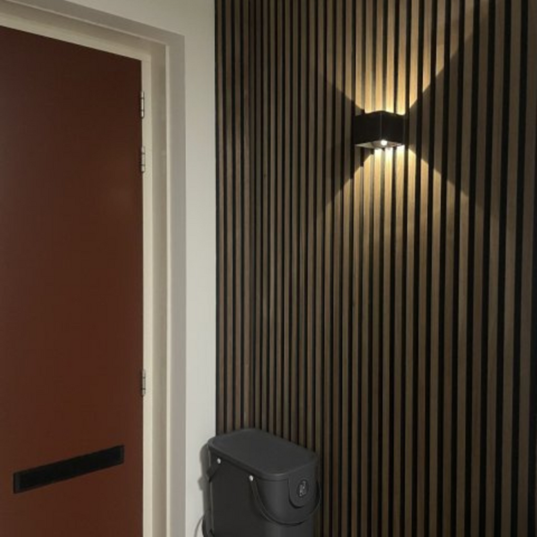 MEELANO LumiFix MotionSense – LED Væglampe med Bevægelsessensor til Indendørs & Udendørs Brug
