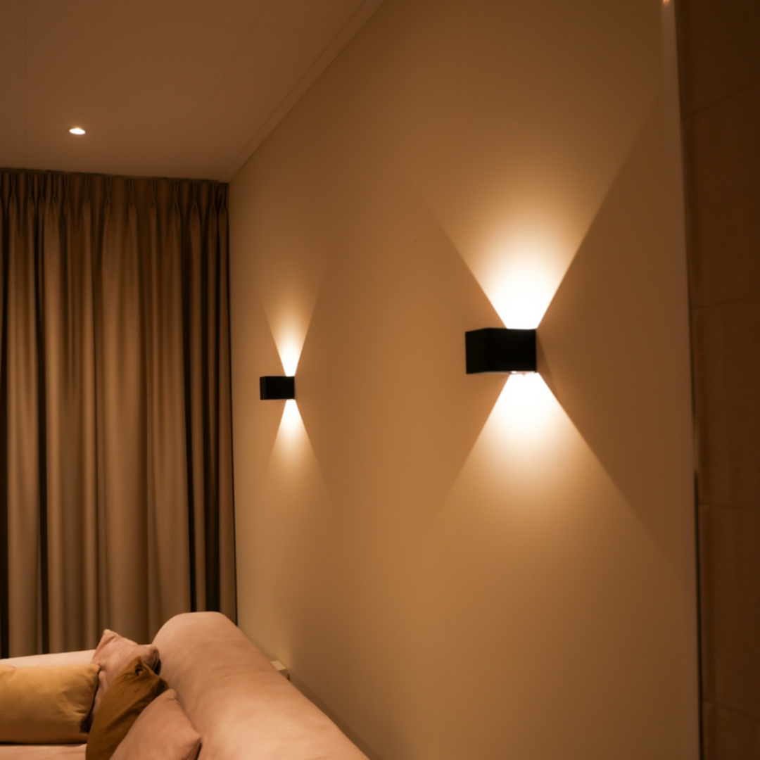 MEELANO LumiFix MotionSense – LED Væglampe med Bevægelsessensor til Indendørs & Udendørs Brug