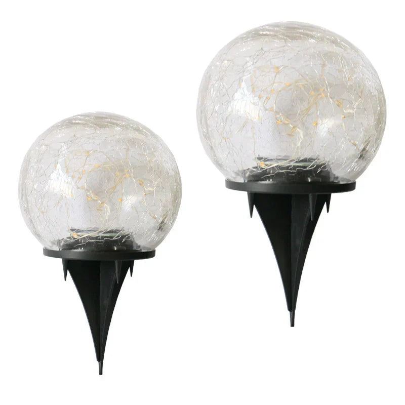 MEELANO Solcelledrevet Havekuglelampe i Elegant Design Udendørs