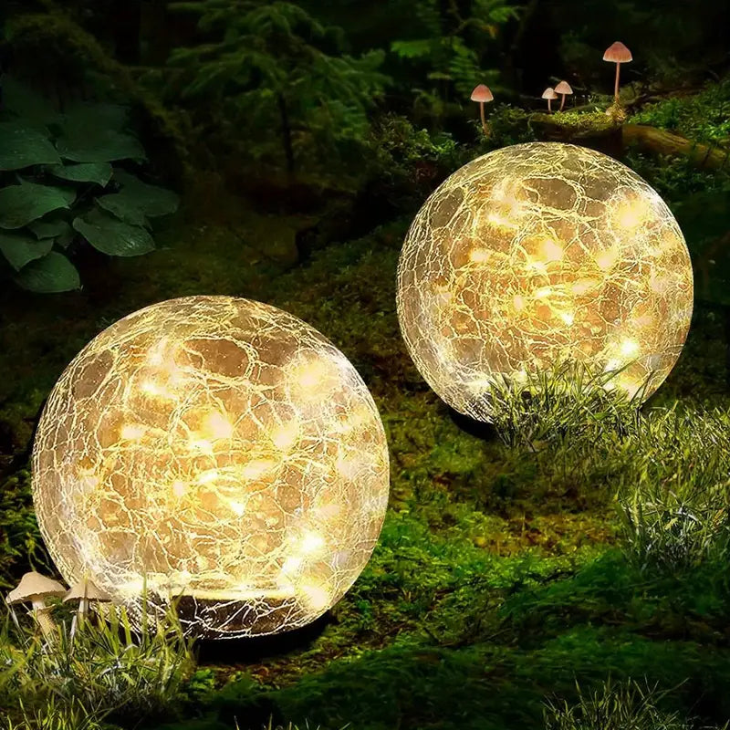 MEELANO Solcelledrevet Havekuglelampe i Elegant Design Udendørs