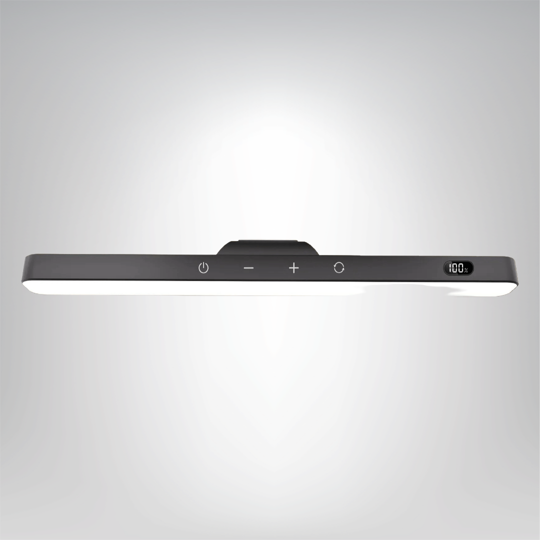 MEELANO LumoStrahl – Trådløs LED-lampe med 3 lysfarver Sort