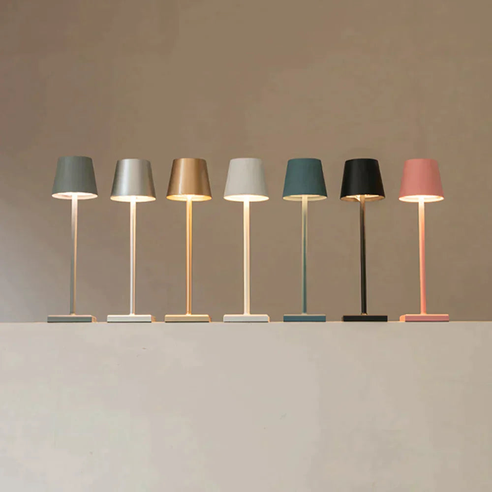 MEELANO Luksus Trådløs Bordlampe Med USB Batteri Op Til 20 Timer