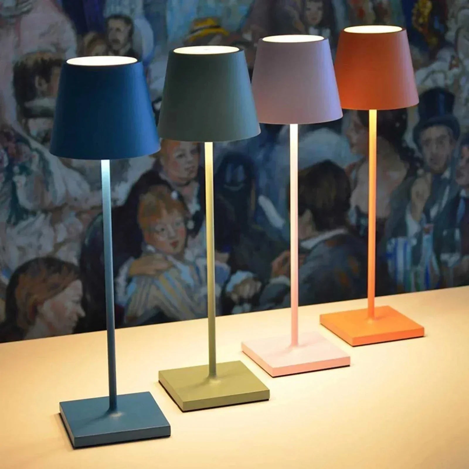 MEELANO Luksus Trådløs Bordlampe Med USB Batteri Op Til 20 Timer