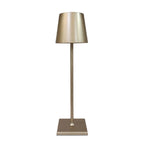 MEELANO Luksus Trådløs Bordlampe Med USB Opladning Op Til 20 Timer Lys Guld