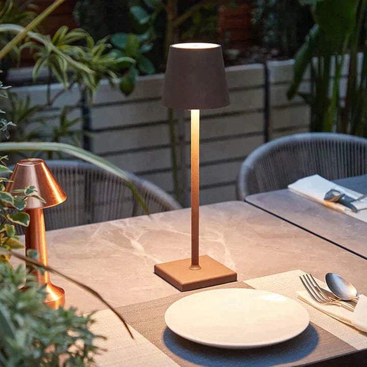 MEELANO Luksus Trådløs Bordlampe Med USB Opladning Op Til 20 Timer Lys
