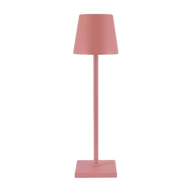 MEELANO Luksus Trådløs Bordlampe Med USB Opladning Op Til 20 Timer Lys Rosa
