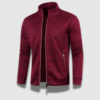 MEELANO Mænds Premium Komfortable Stilfulde Bløde Strikket Cardigan Bourgogne