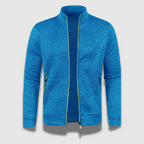 MEELANO Mænds Premium Komfortable Stilfulde Bløde Strikket Cardigan Himmelblå