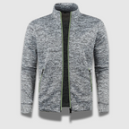 MEELANO Mænds Premium Komfortable Stilfulde Bløde Strikket Cardigan Lysegrå