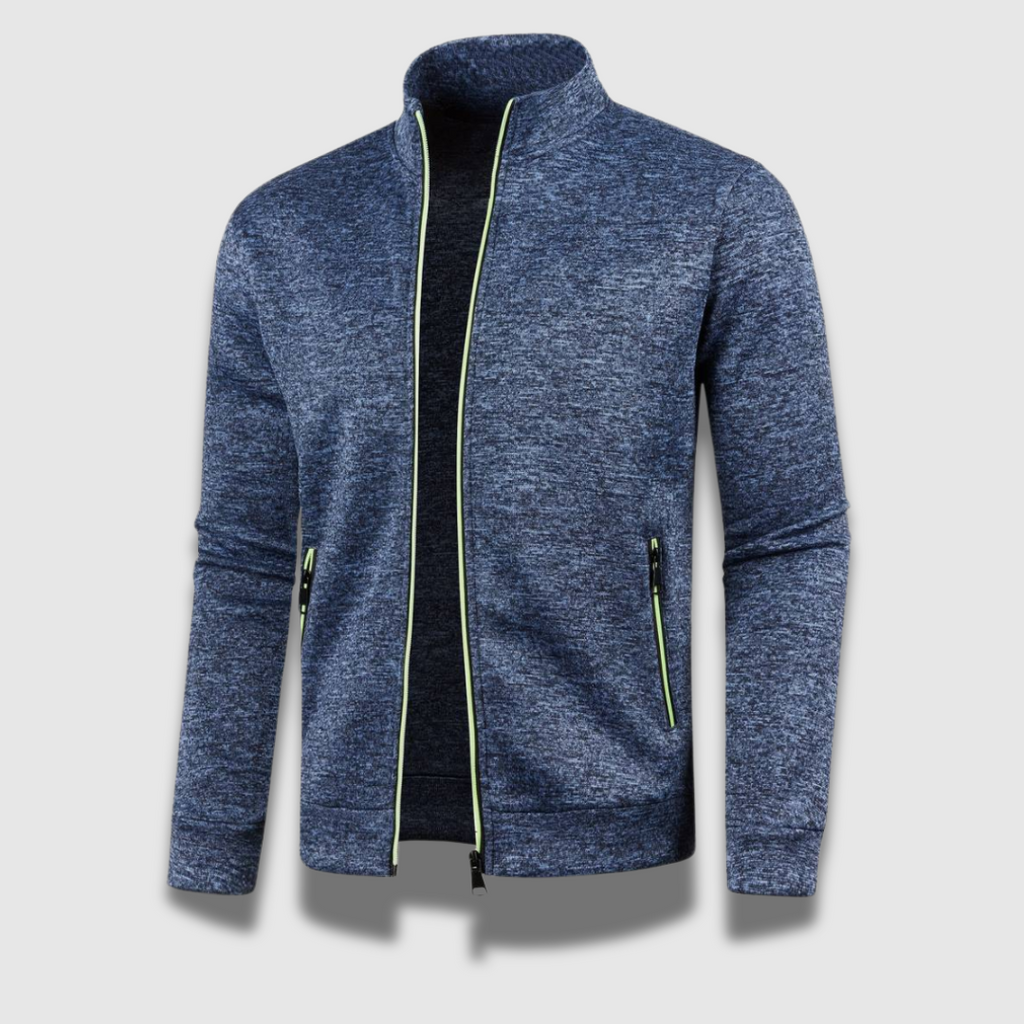 MEELANO Mænds Premium Komfortable Stilfulde Bløde Strikket Cardigan Marineblå