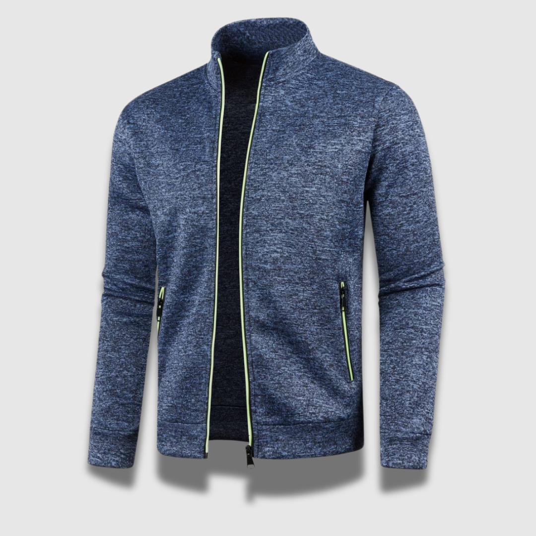 MEELANO Mænds Premium Komfortable Stilfulde Bløde Strikket Cardigan Marineblå