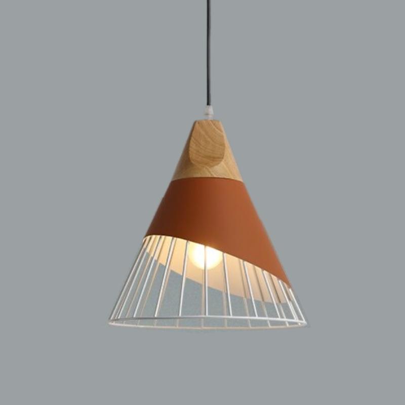 MEELANO Malmö Pendellampe Orange Rust