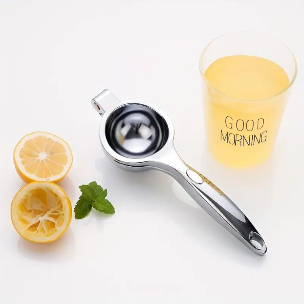 MEELANO Manuel Citruspresse i Rustfrit Stål Til Friskpresset Juice Uden Kerner Default