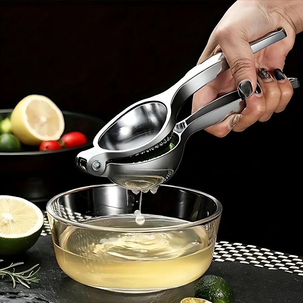 MEELANO Manuel Citruspresse i Rustfrit Stål Til Friskpresset Juice Uden Kerner