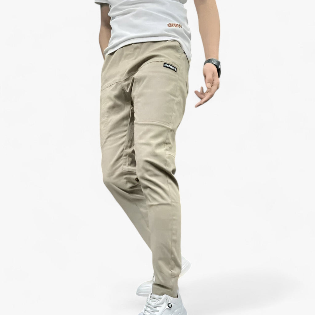 MEELANO Herre Cargo Bukser – Stretch & Ultimativ Fleksibilitet Beige