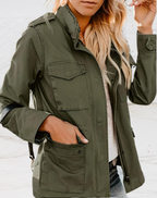 MEELANO Mechi | Damen Stilfuld Casual Utility Jakke