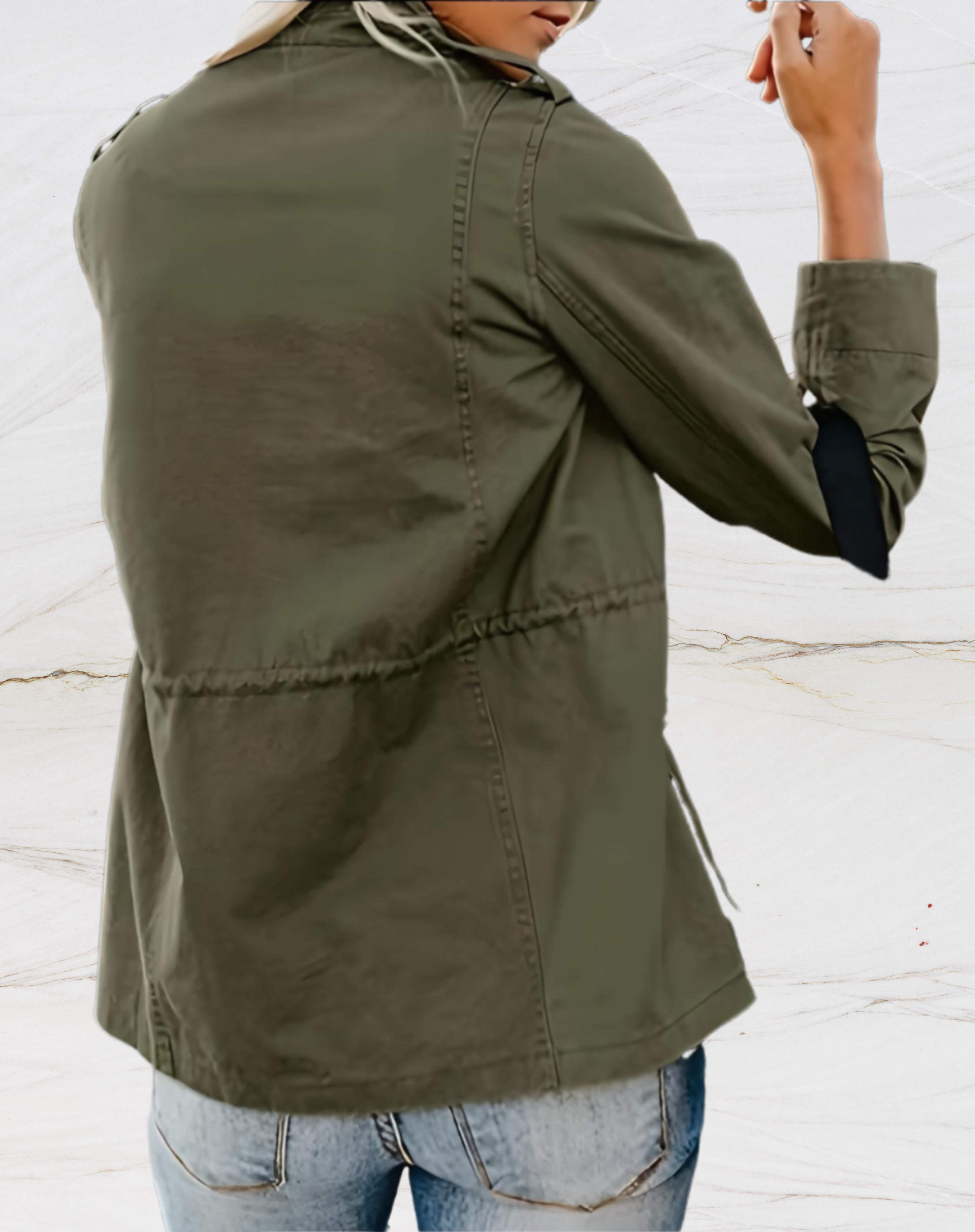 MEELANO Mechi | Damen Stilfuld Casual Utility Jakke